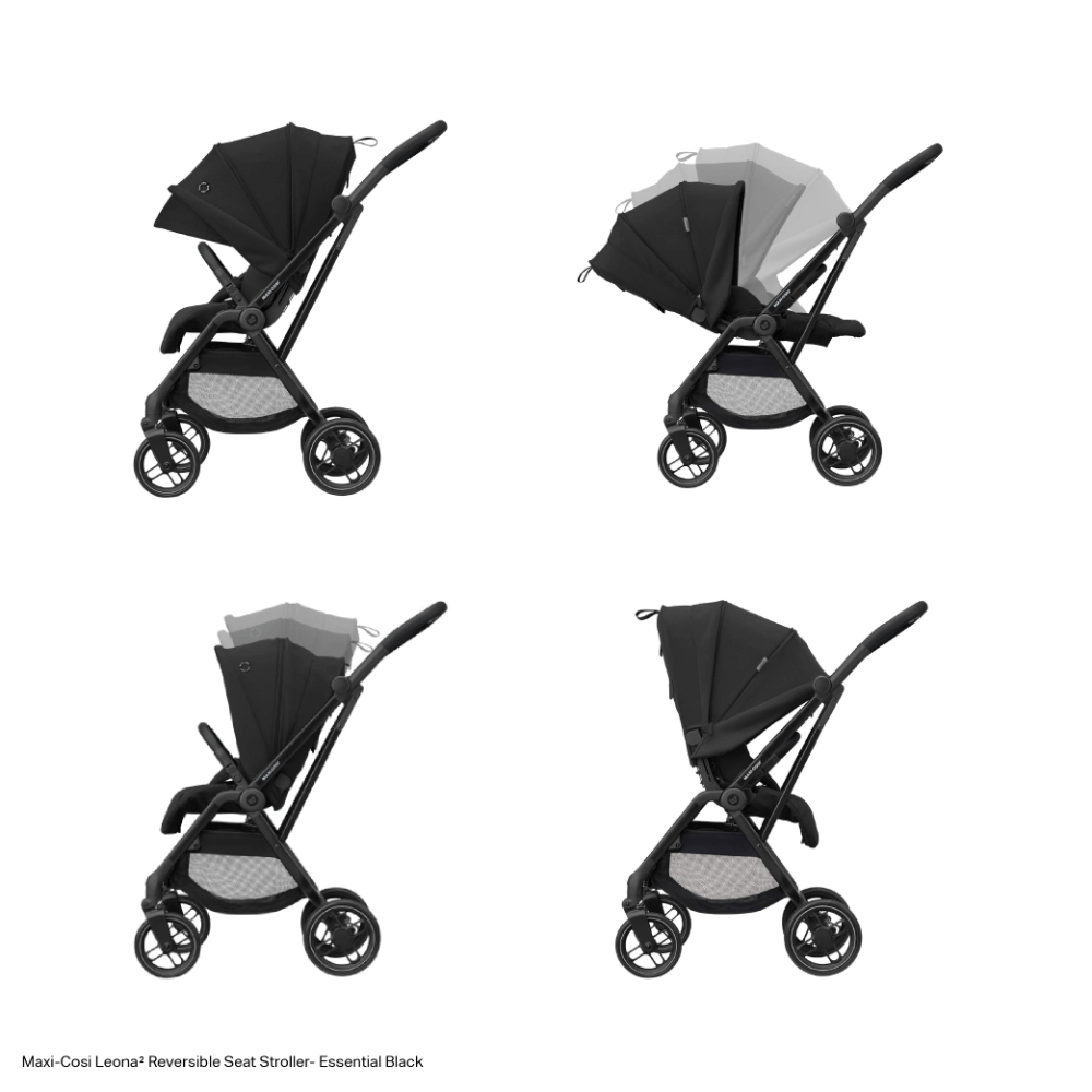 Maxi Cosi Leona2 Stroller - Twillic Black