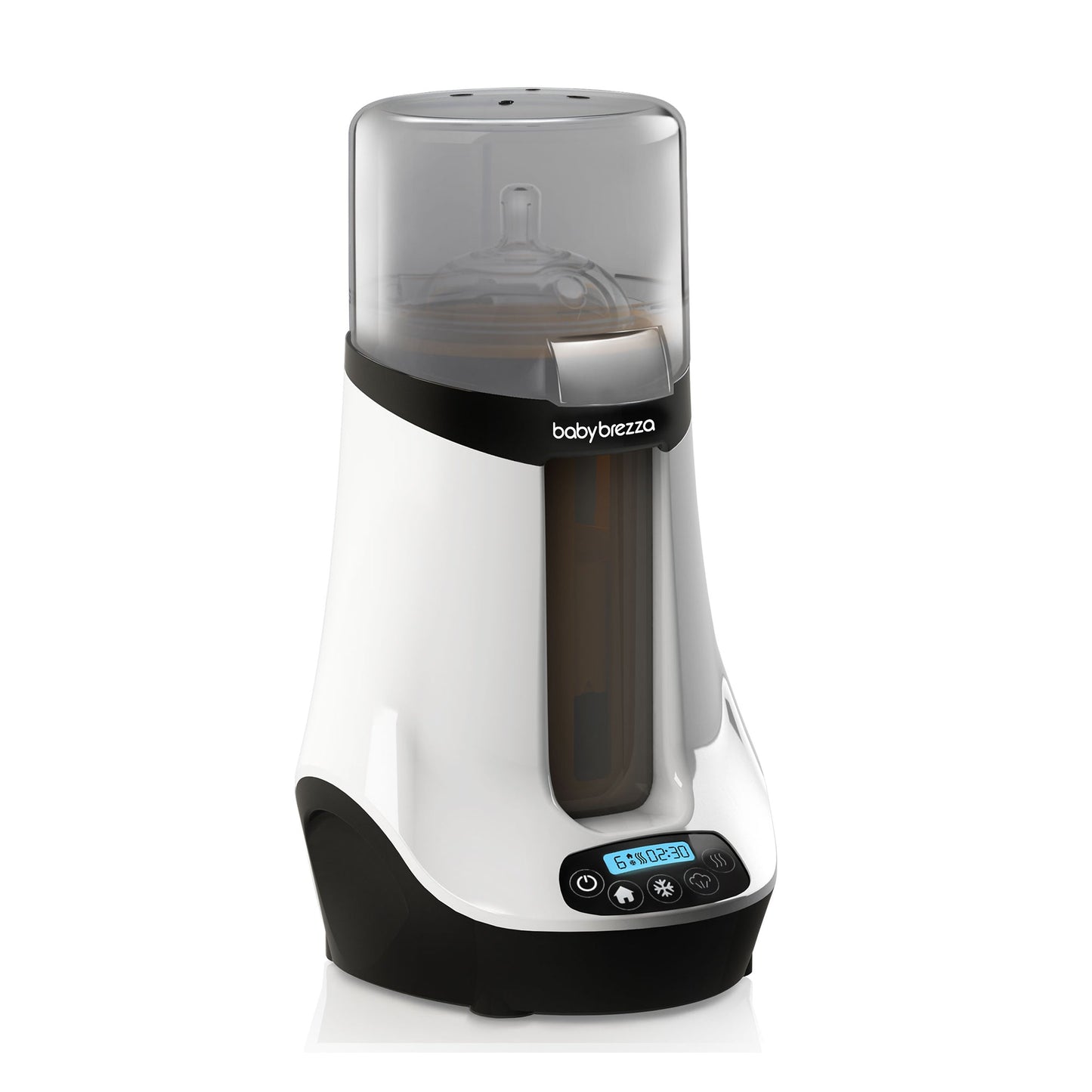 Baby Brezza Sterilizer Safe+ Smart Baby Bottle Warmer (Birth to 36 Months) White