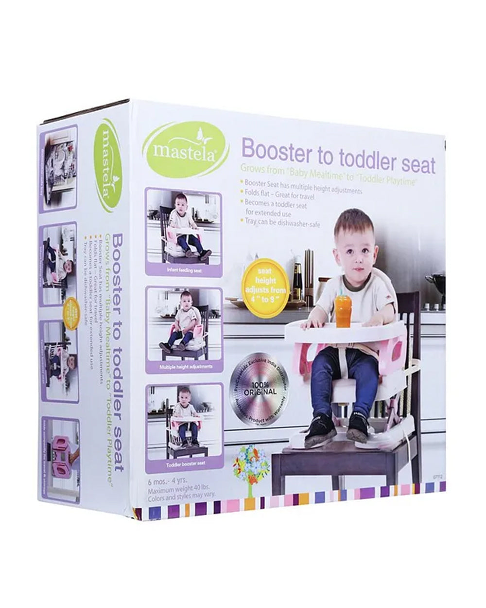 Mastela Booster to Toddler Seat - Pink, 6M+