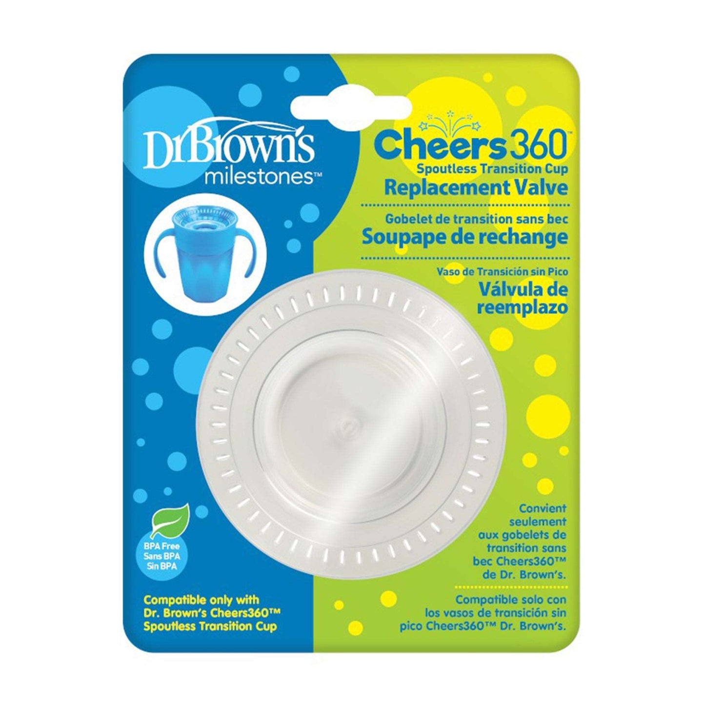Dr.Brown's Cheers 360 Replacement Valves || Pack of 1 || 9months to 24months