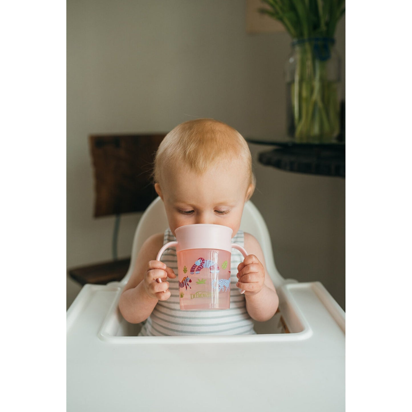 Dr.Brown's Smooth Wall Cheers 360 Pink Cup || Used for 9months to 24months