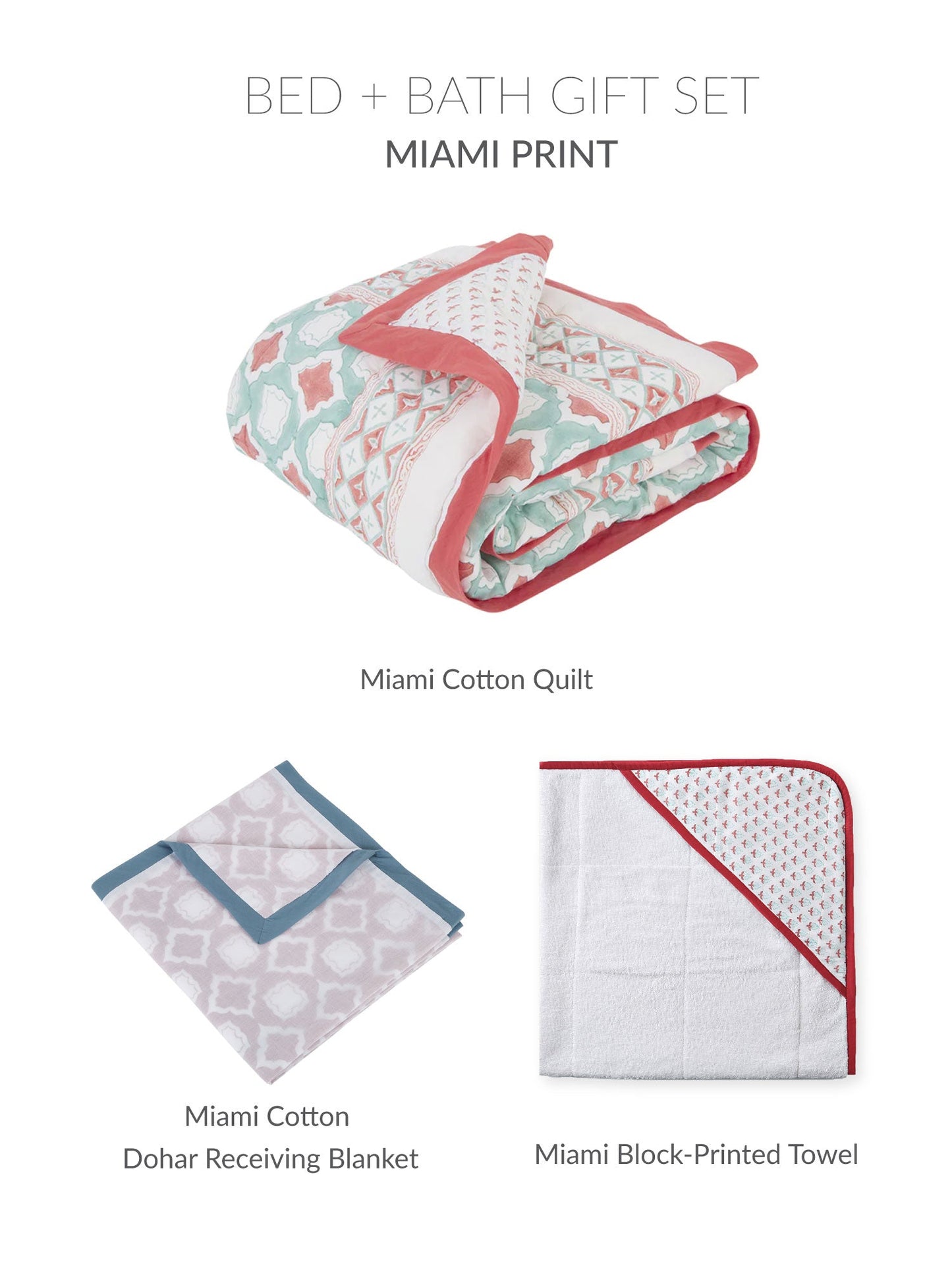 Malabar Baby Going Home Newborn Bed + Bath Gift Set