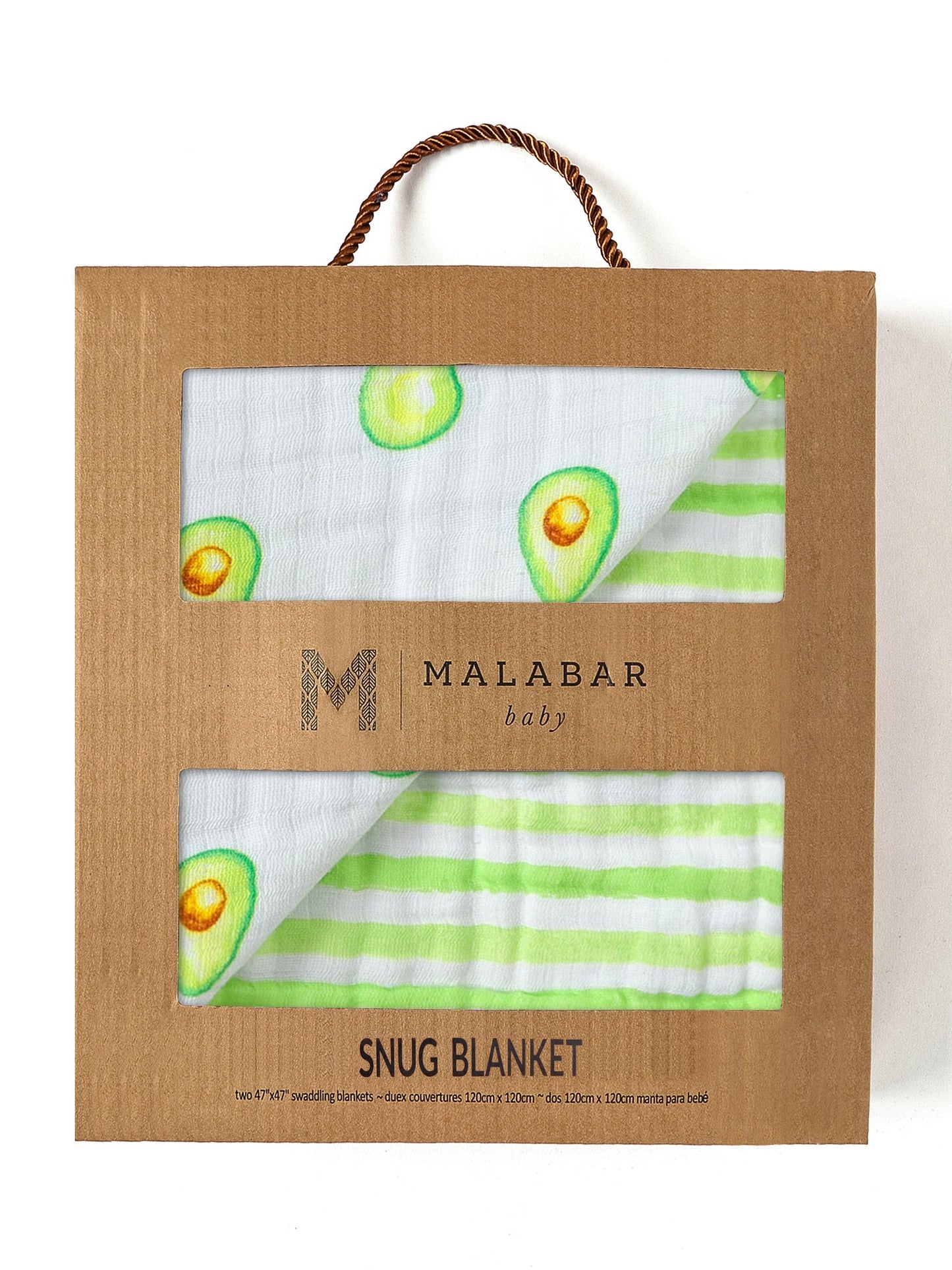 Malabar Baby Organic Snug Blanket - Avocado