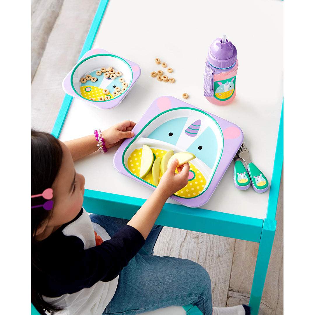 Skip Hop Zoo Melamine Plate & Bowl Set Unicorn 6months to 48months