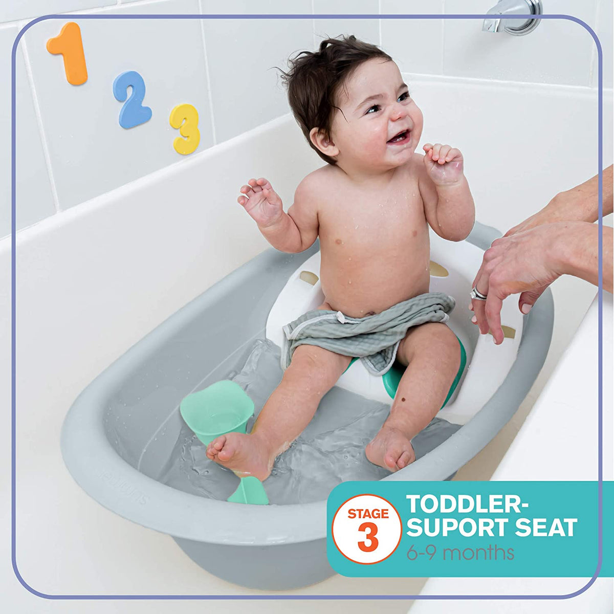 Summer Infant Gentle Support Multi-Stage Bath Tub || Birth+ to 24months