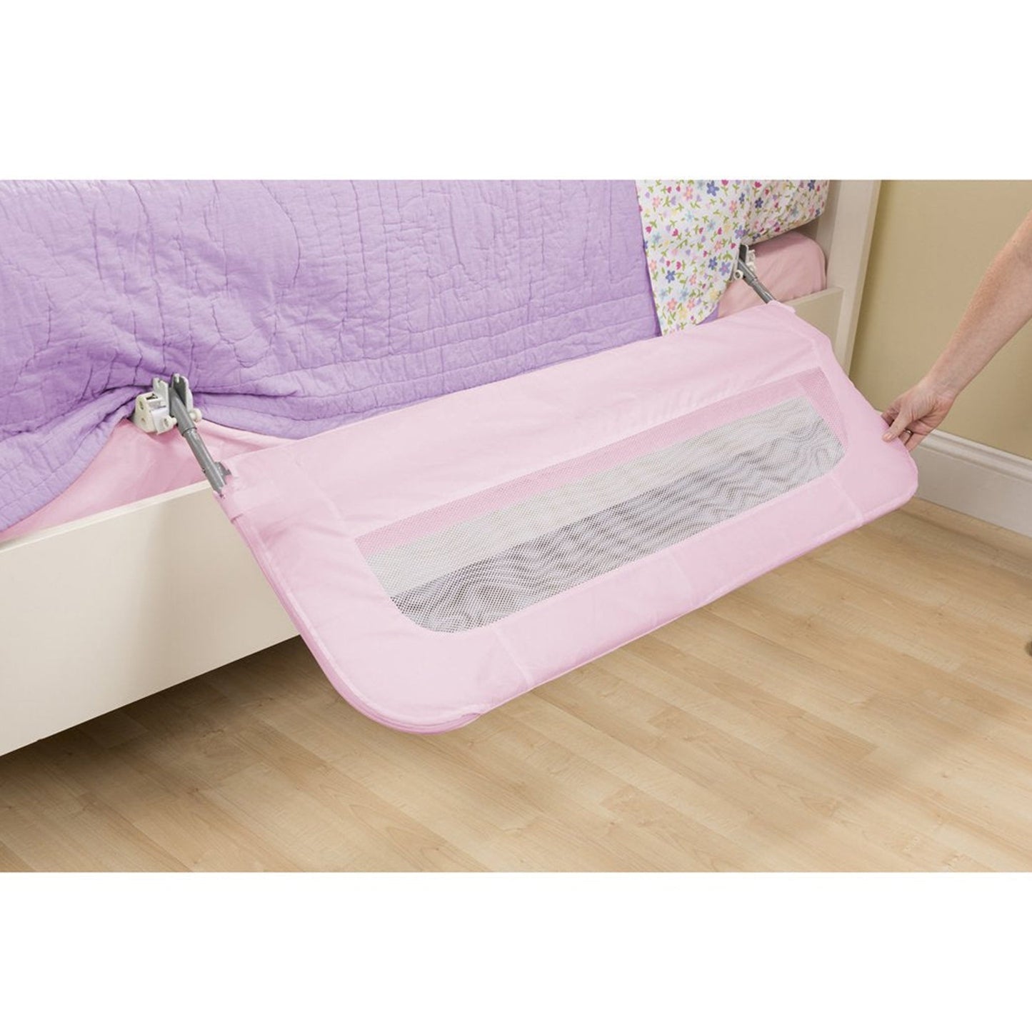 Summer Infant Single Fold Bedrail Pink (Birth+ to 24M) | Distress Box
