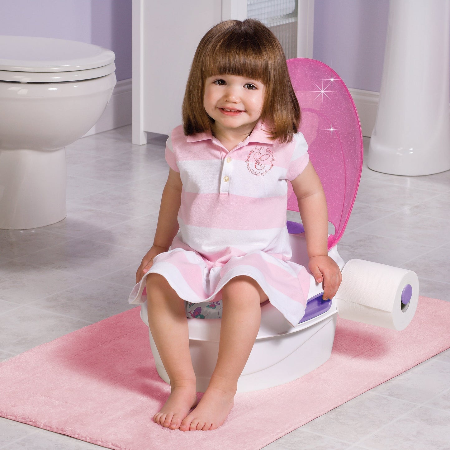 Summer Infant Step By Step Potty Potty Training Pink Birth+ To 12M - Distressed