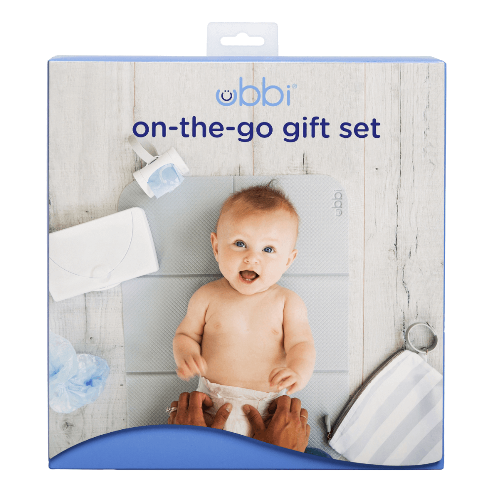 Ubbi On-The-Go Gift Set - Grey/White