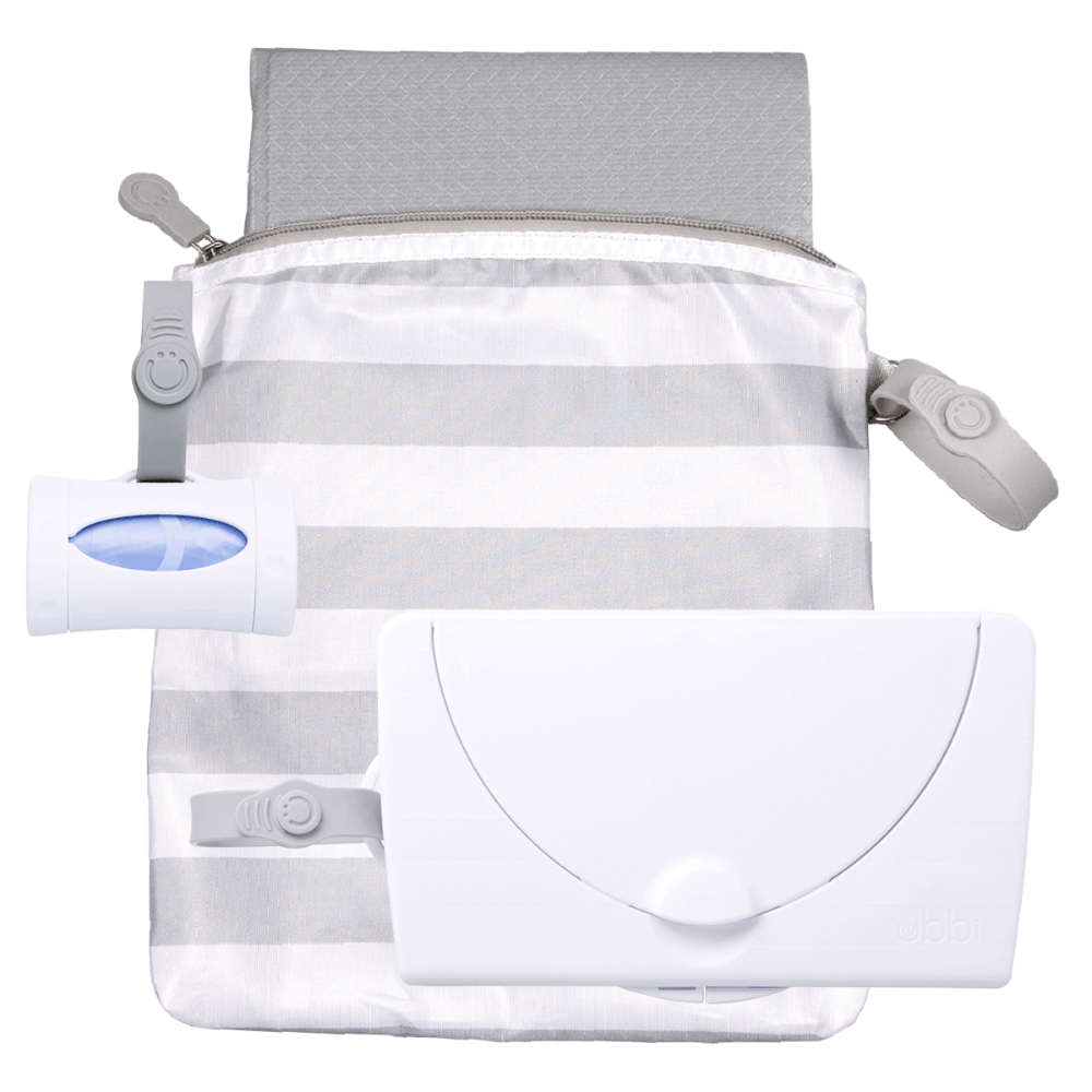 Ubbi On-The-Go Gift Set - Grey/White
