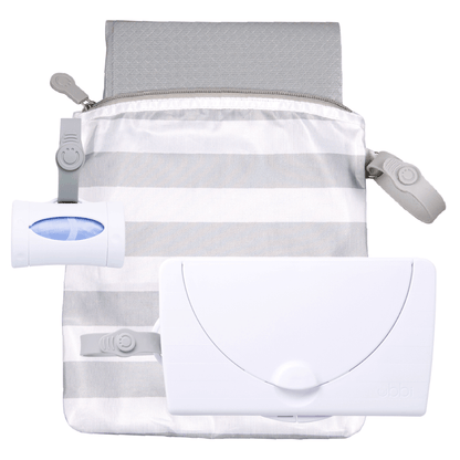 Ubbi On-The-Go Gift Set - Grey/White