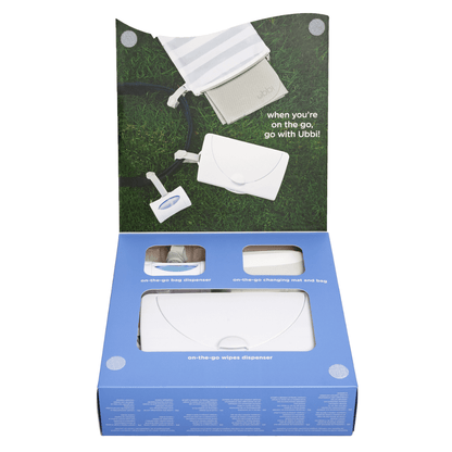 Ubbi On-The-Go Gift Set - Grey/White