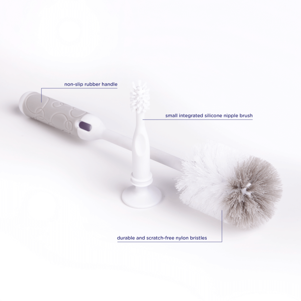 Ubbi Bottle Brush - Gray/White