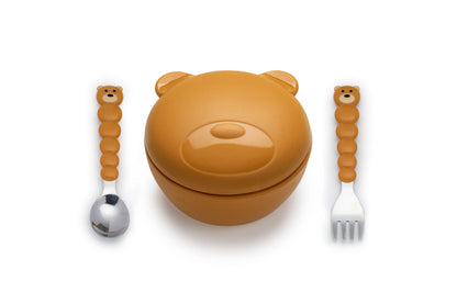 Melii Silicone Bowl with Lid & Utensils - 12 to 36 Months