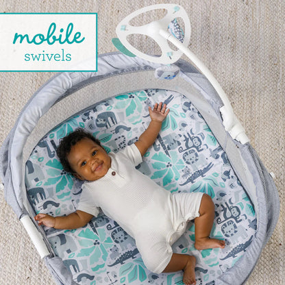 Infantino Sweet Dreams Fold & Go Bassinet Grey Birth to 9 months