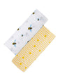 Malabar Baby Organic Swaddle Set - Busy Bees (Bee & Hive)