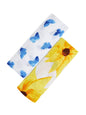 Malabar Baby Organic Swaddle Set - Glowing Garden (Sunflower & Blue Butterfly)