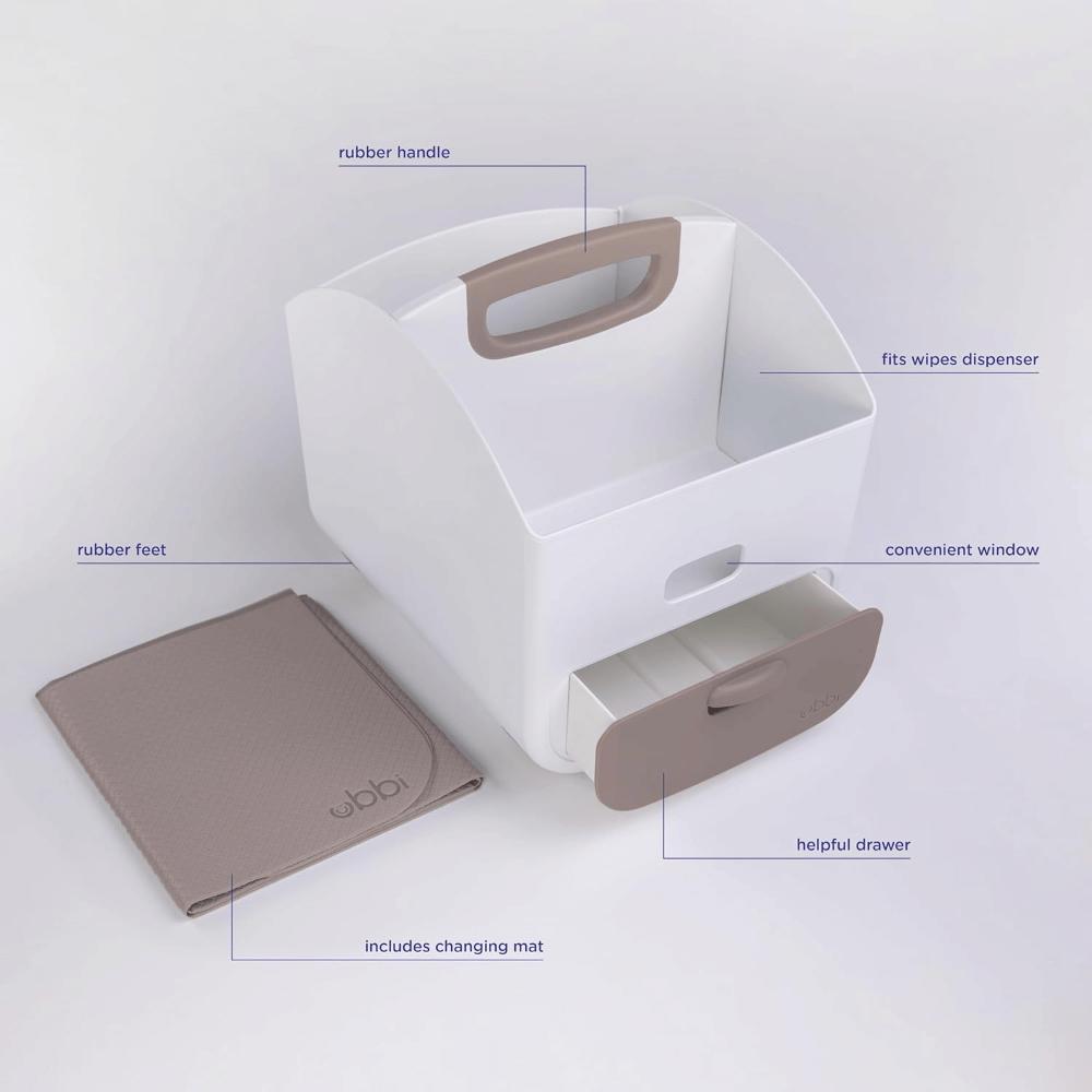 Ubbi Diaper Caddy - Taupe