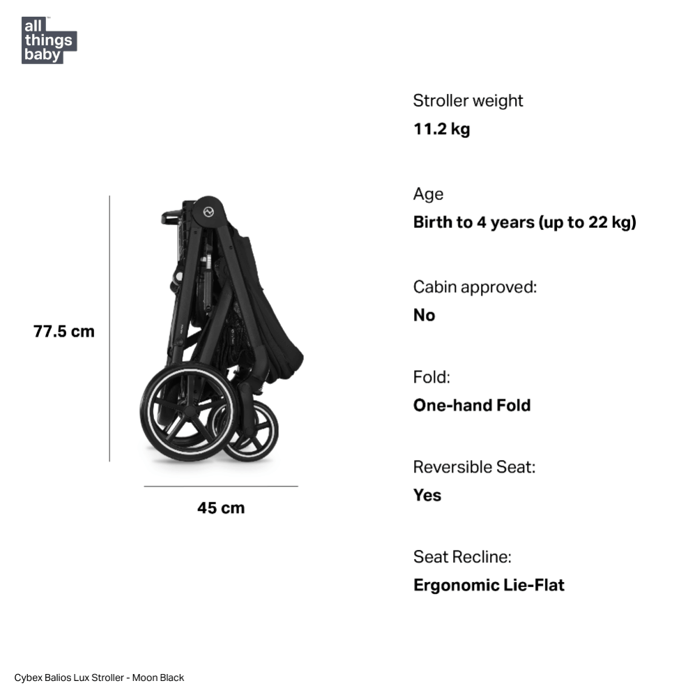 Cybex Balios Lux Stroller - Stormy Blue