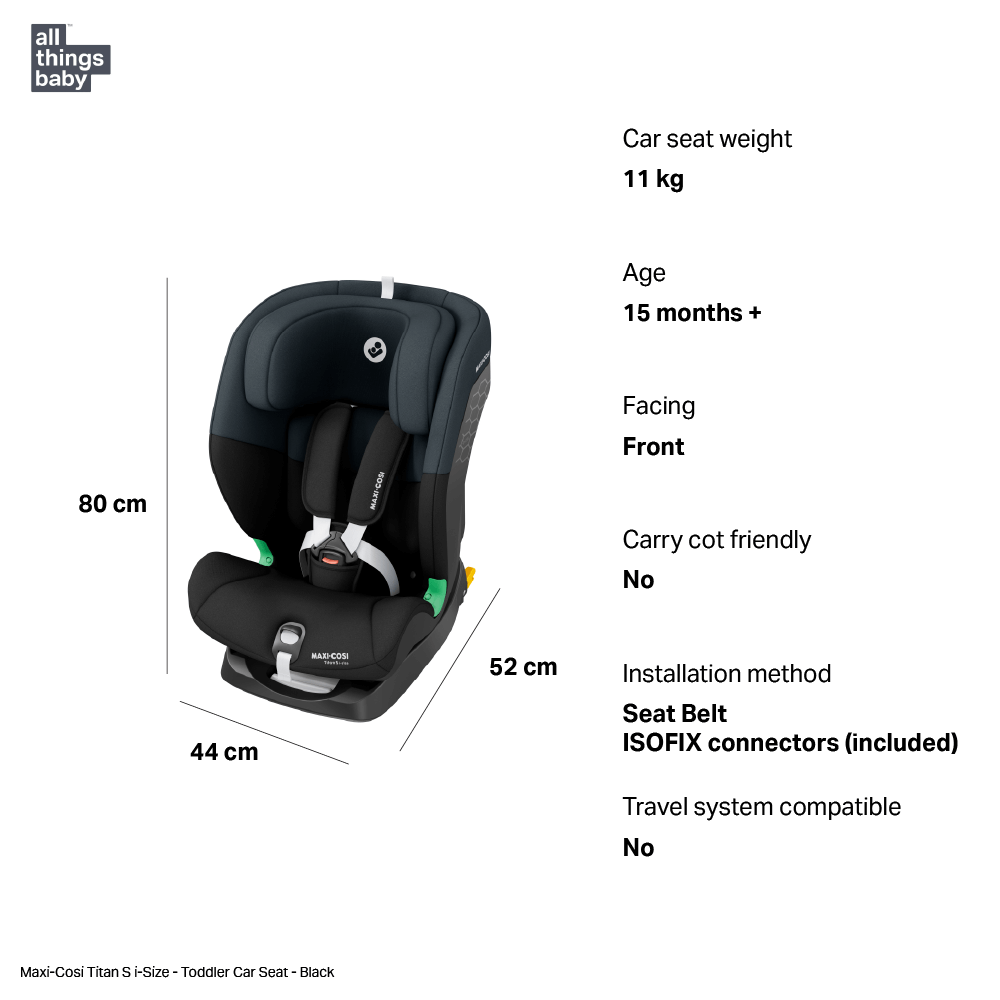 Maxi Cosi Titan S i-Size - Tonal Black