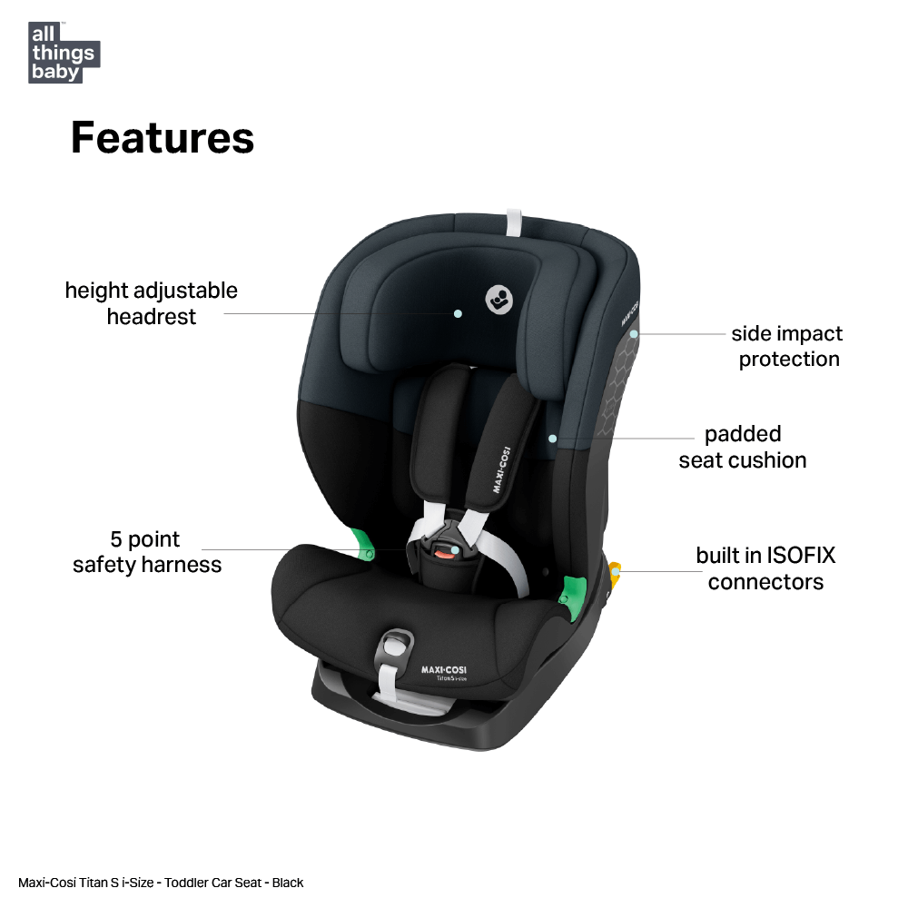 Maxi Cosi Titan S i-Size - Tonal Black