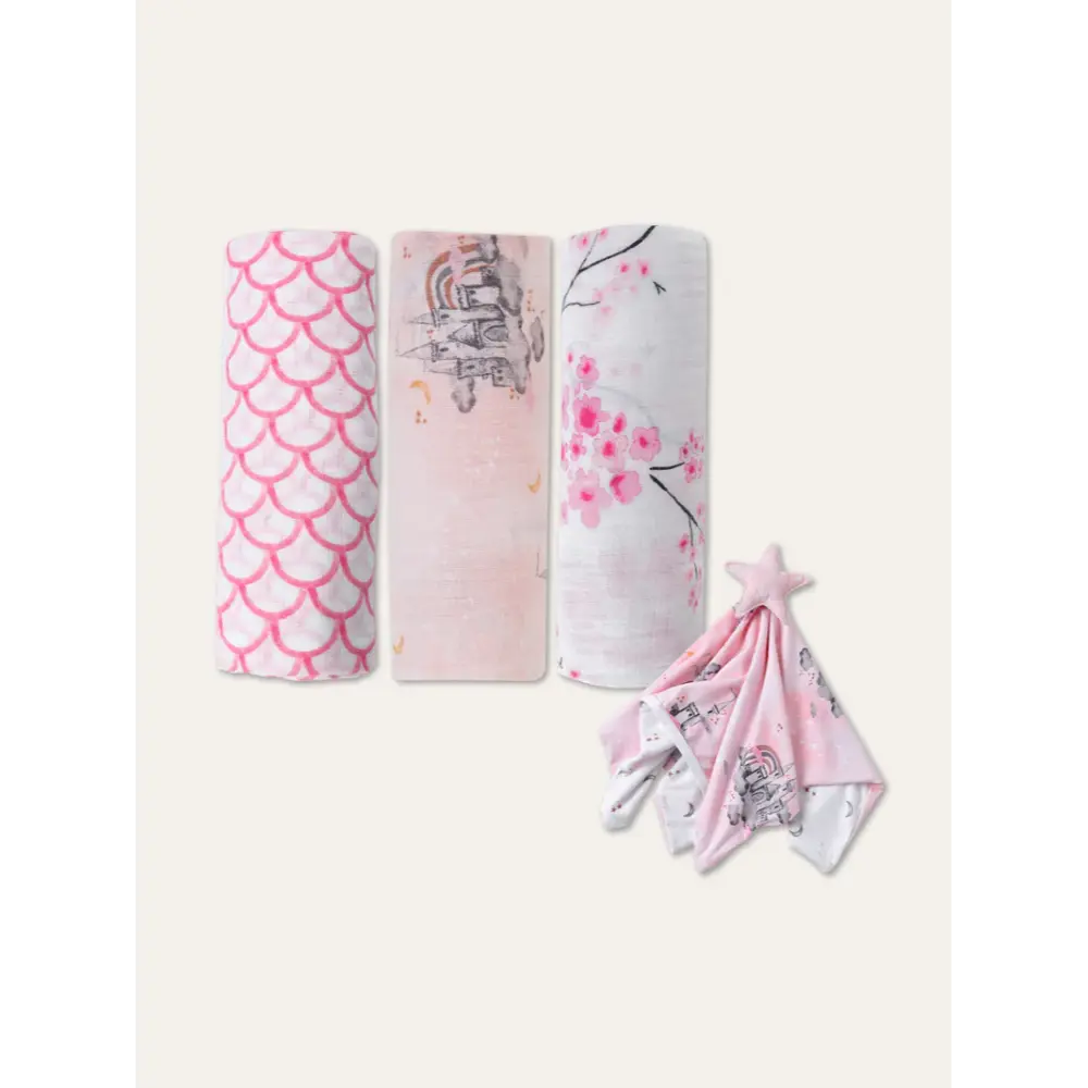 Malabar Baby Swaddle Set - 4 Pack Gift Set
