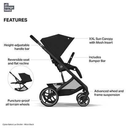 Cybex Balios Lux Stroller - Stormy Blue