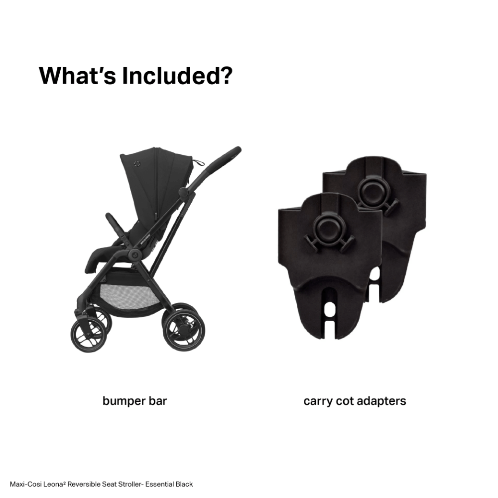 Maxi Cosi Leona2 Stroller - Twillic Black