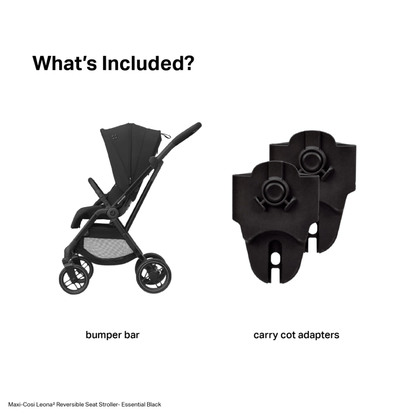 Maxi Cosi Leona2 Stroller - Twillic Black