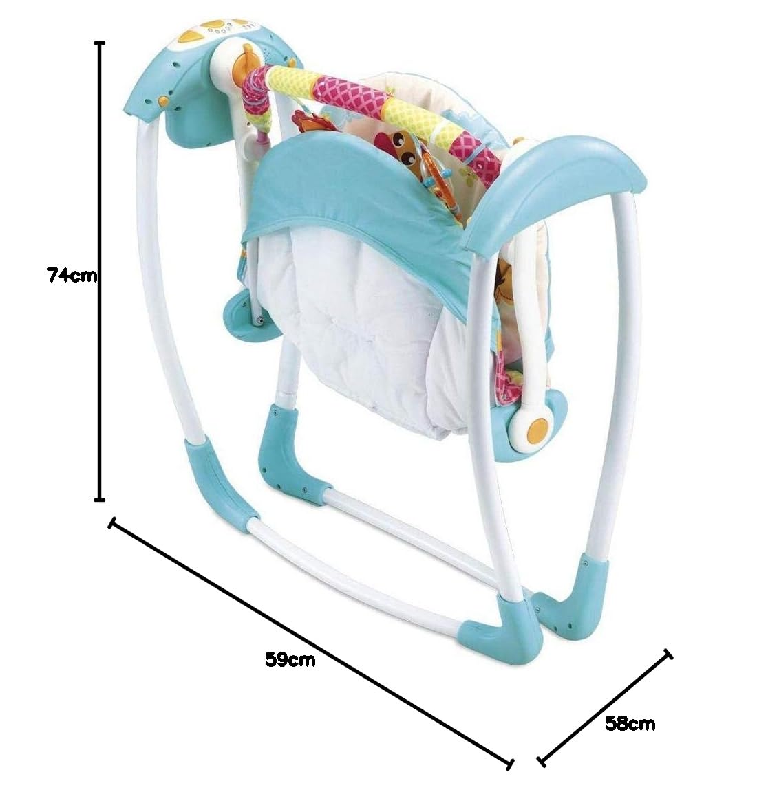 Mastela BG5063 Mastela Duluxe Portable Swing (Blue-6579), One Size