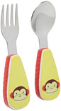 Skip Hop Zoo Utensils Fork & Spoon, Monkey, Size: 3.3 l x 10.79 w x 19.05 h (252352)