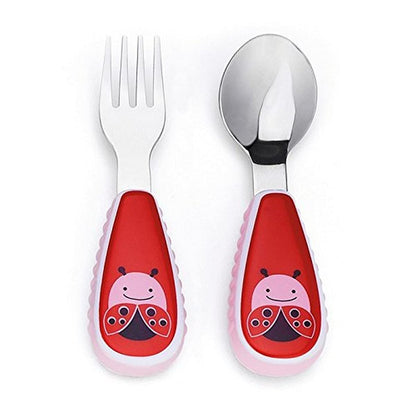 Skip Hop Zoo Utensils Fork & Spoon, 2 Count (Pack of 1) (252365)
