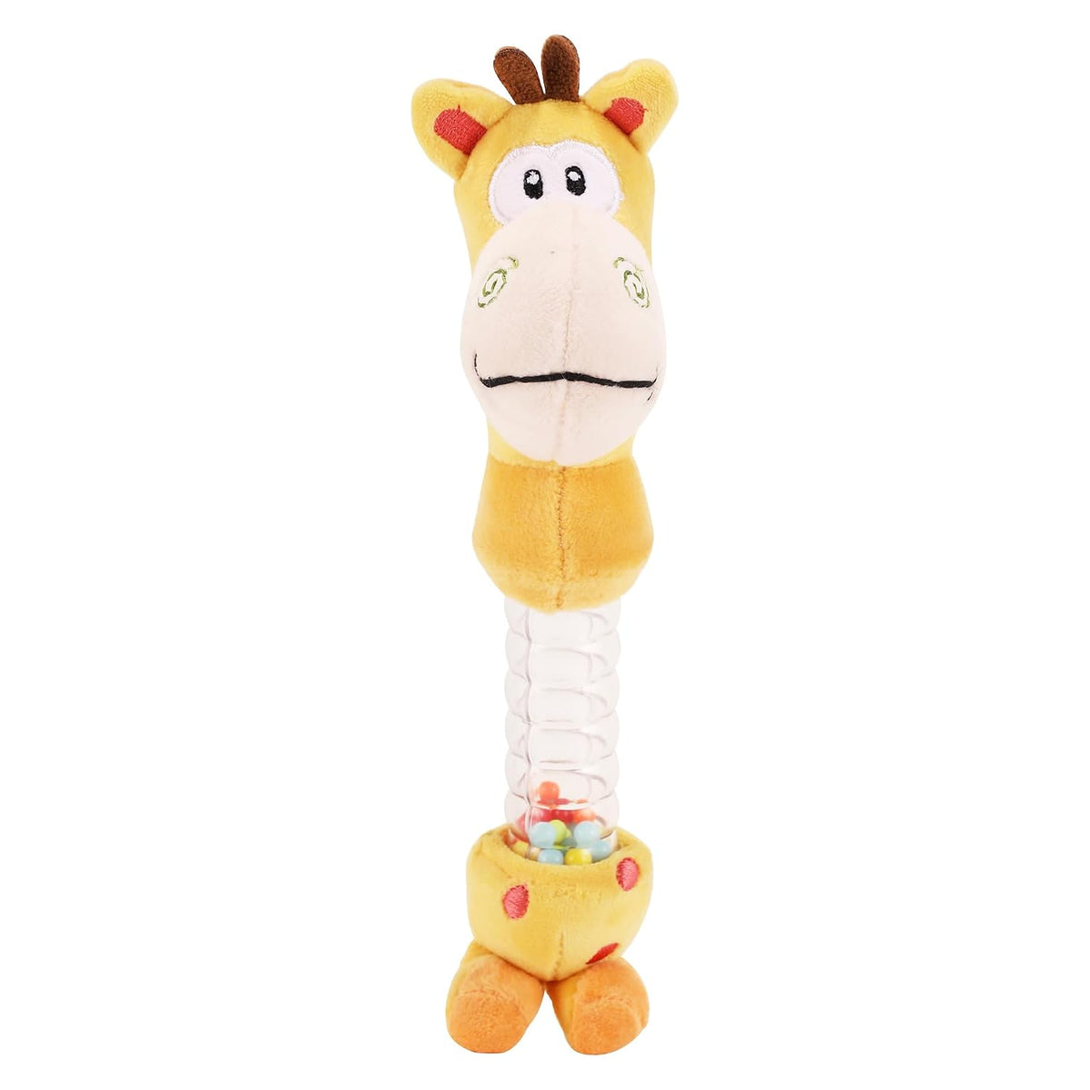 Giraffe Rattle Toy Soft Toy for Babies and Infants, Develop Sight, Sound and Motor Skills, Lightweight and Portable, Non-Toxic, for Babies 3+ Months