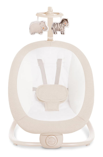 Mastela Fold Up Baby Rocker and Bouncer for Babies | Toddler Rocking Chair for Newborn with Adjustable Seat, Calming Vibrations, Hanging Toys & Music | Portable Baby Swing for 0 to 2 Years- Bronze