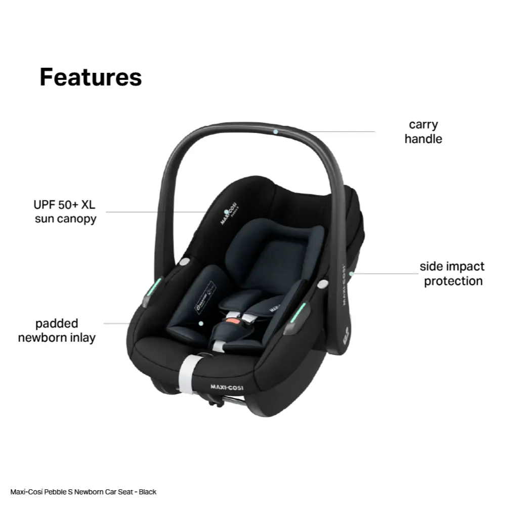 Maxi Cosi Pebble S - Tonal Black