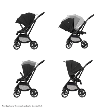 Maxi Cosi Leona2 Stroller - Twillic Black