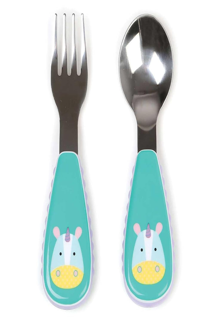 Skip Hop Zoo Utensils Fork & Spoon, 2 Count (Pack of 1) (252365)
