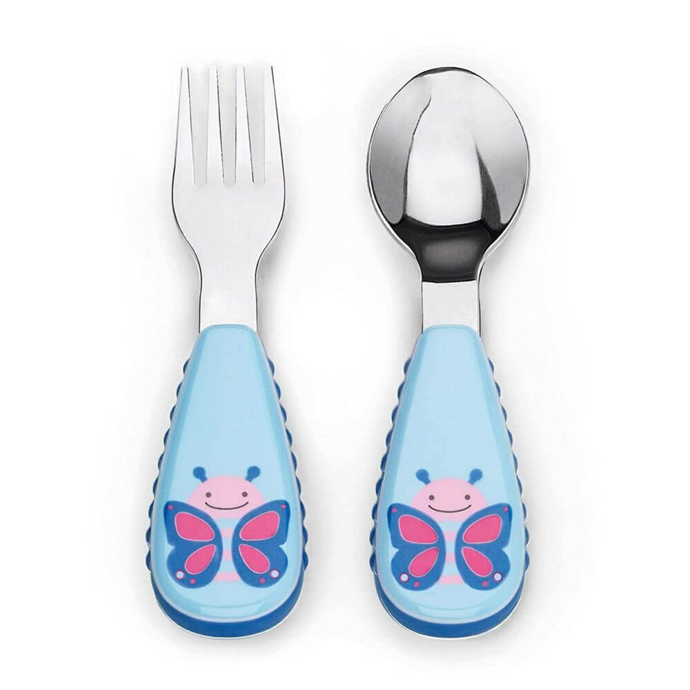 Skip Hop Zootensils Fork & Spoon, Fox, Multi
