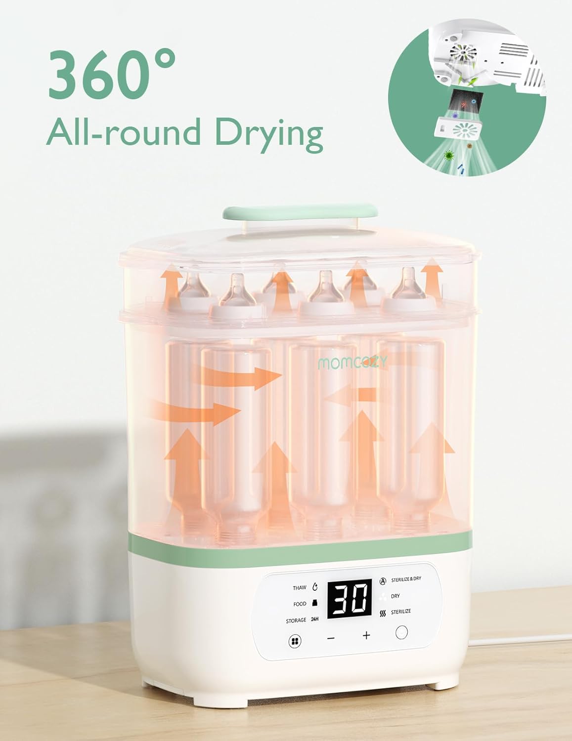 Momcozy Sterilizers & Warmer 8 in 1 Sterilizer and Dryer