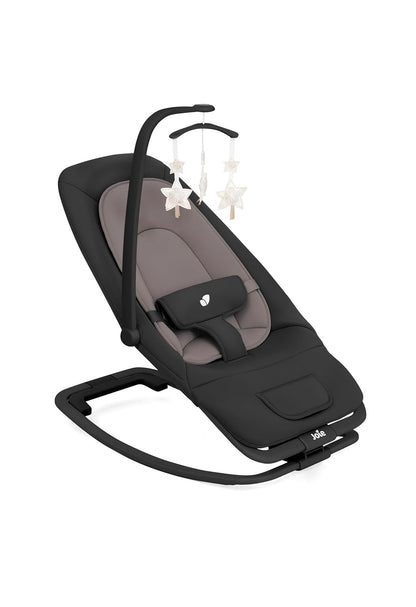 Joie Dreamer Baby Bouncer and Rocker -Soothing Vibrations and Music, Lightweight with 3 Position Reclining Seat, 2 Position Adjustable Leg & 3-point Harness System (Birth to 9 kg; Chair: 9kg to 15 kg)