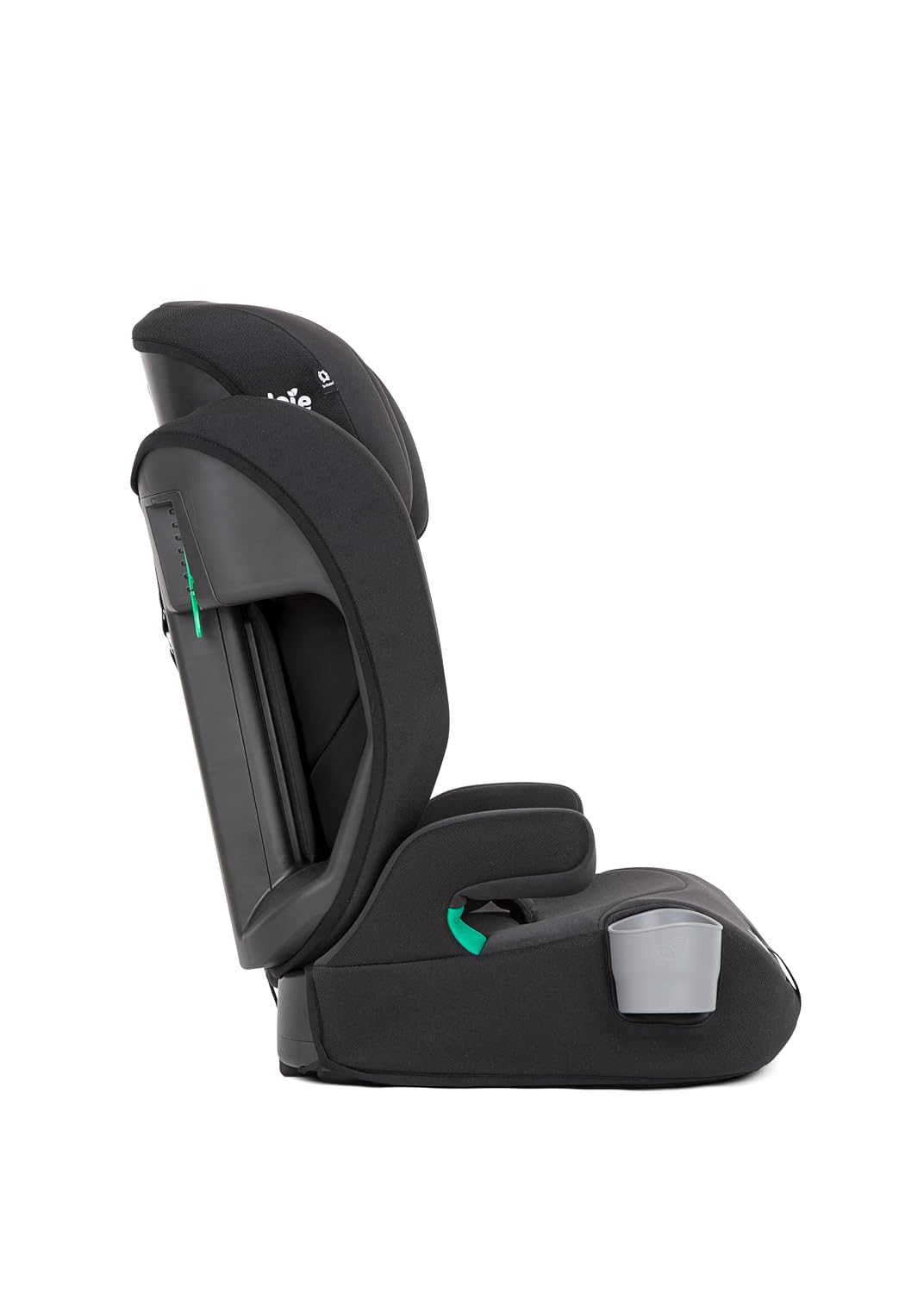 Joie Elevate R129 Certified Toddler to Booster Car Seat | i-Size Safety | Adjustable Headrest, Ventilated Comfort, Belt Install, Cup Holder, Machine-Washable Covers | Usage from 15 Months to 12 Years