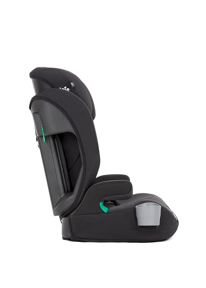 Joie Elevate R129 Certified Toddler to Booster Car Seat | i-Size Safety | Adjustable Headrest, Ventilated Comfort, Belt Install, Cup Holder, Machine-Washable Covers | Usage from 15 Months to 12 Years