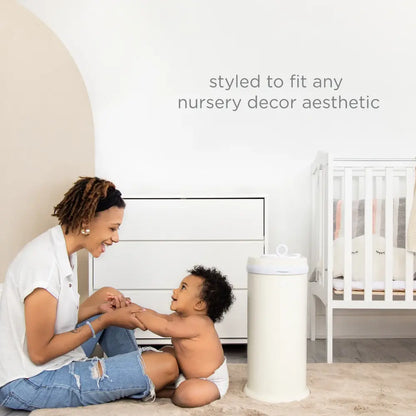 Ubbi Matte Diaper Pail - Matte Black