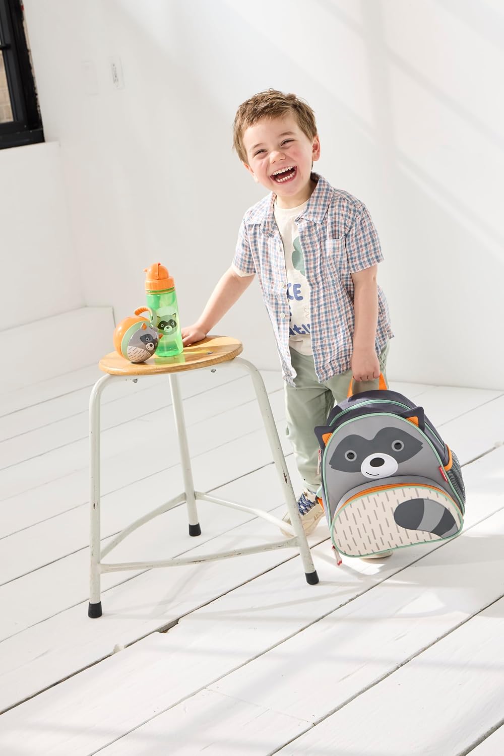 Skip Hop Zoo Snack Cup-Raccoon Bpa-Free, PVC-Free & Phthalate-Free with Capacity (222 Ml),Multicolor