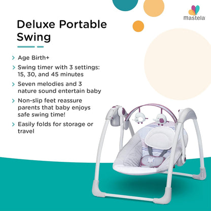 Mastela Deluxe Portable Swing, Multicolour