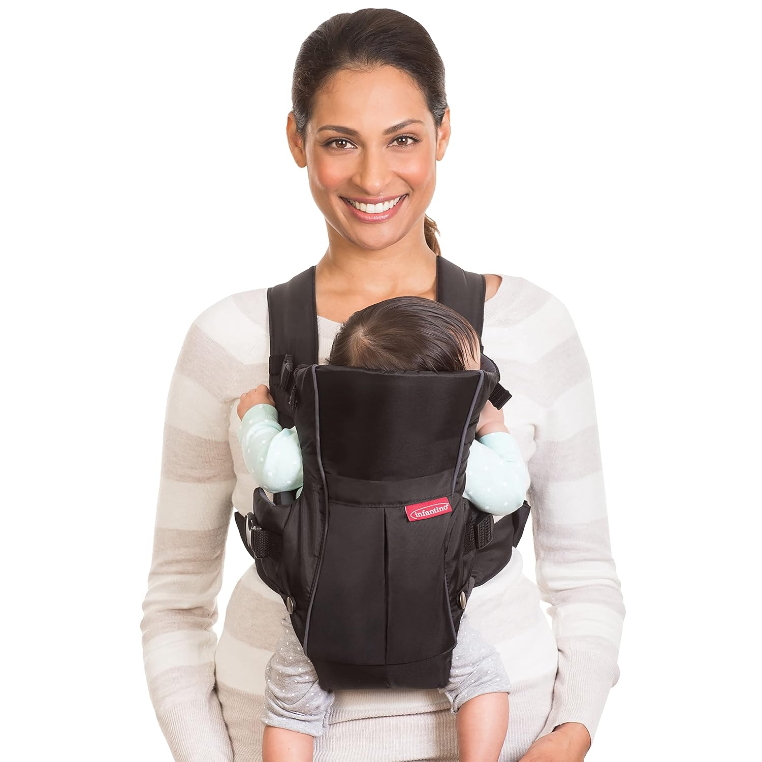 Infantino Swift Classic Carrier Light and Compact, 2 Ways to Carry, Can Carry (3.6-11.3 Kgs), Black