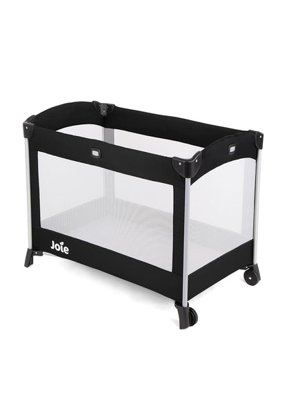 Joie Kubbie Playpen Playard for Baby - Lightweight Travel Cot & Crib, Removable Bassinet, Convertible Compact Fold for Easy Storage, 0 to 15 Kgs