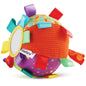 Learning & Activity Play Ball - Soft Plush Infant & Preschool Toy, Multicolour Baby Ball with Rattle Sound