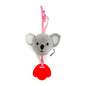 Nuluv Koala Teether Rattle Plush Toy, Soft & Cuddly with Stroller Attachment Ribbon for 3+ Months Babies