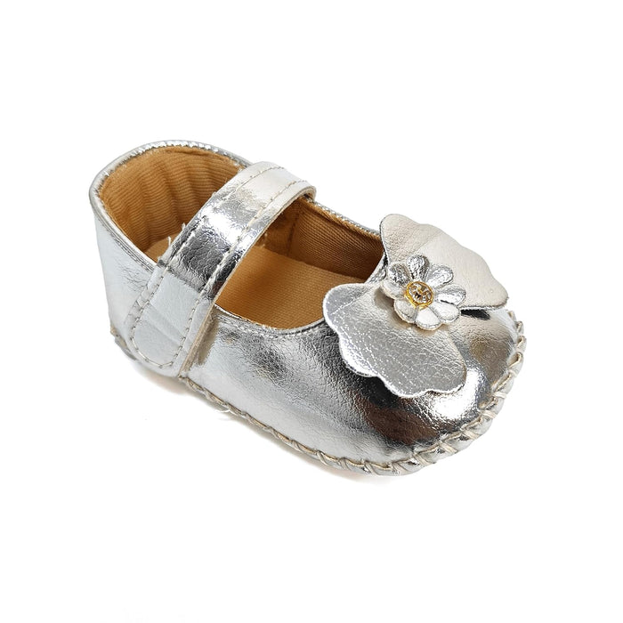 Nuluv Infant Girl's Kids Shoes Booties for Baby Girls |1 Pair| Silver