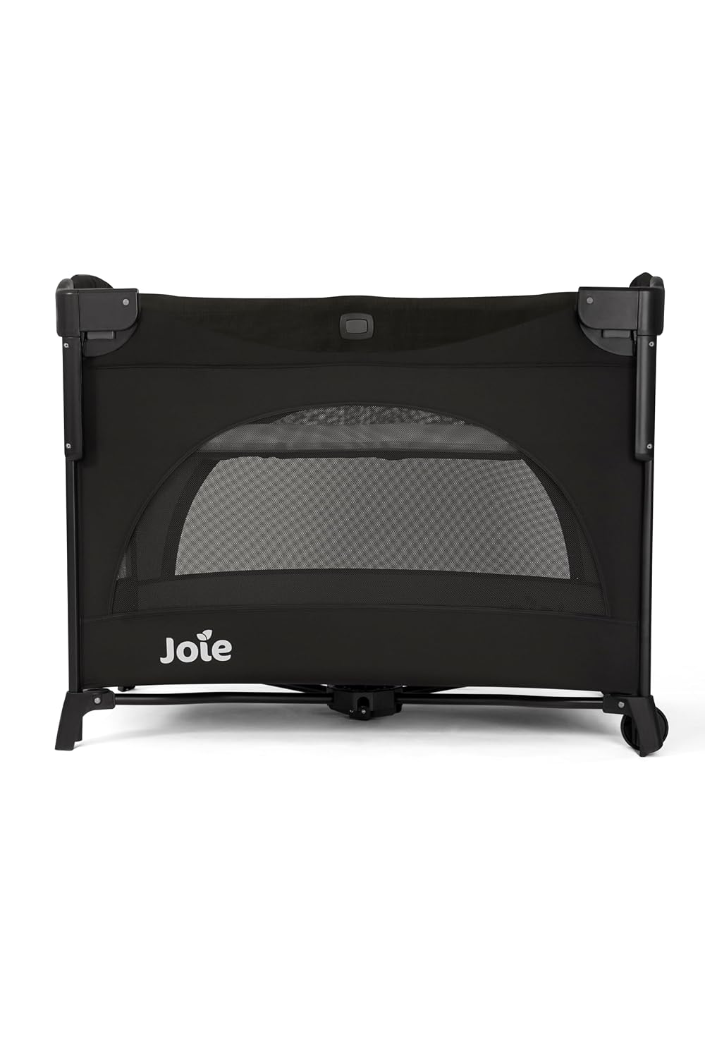 Joie Kubbie Sleep Baby Playpen - Playard/Folding Baby Bed Cum Cot/Convertible Crib, Birth to 3 Years, with One Side Drop Down and Zip Open Entry/Exit, Including Cradle Connect Strap - Shale